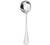 HomeVortex Cucchiaio piatto in acciaio inossidabile 304, lucidato a specchio, stile coreano, cucchiaio da portata per zuppe e riso, stoviglie per casa, ristorante, bar (argento)