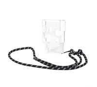 HomeVortex Custodia protettiva trasparente per Fujifilm per MINI per Evo Cinema, per PC sottile guscio rigido con cordino, custodia resistente ai graffi con pulsante per accesso da viaggio