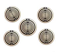 HomeVortex Disco energetico polarizzatore a cinque elementi, disco EMFS per disco polarizzatore Tesla da 10 cm, oscillatore multi onda per bobina Tesla, per meditazione, bilanciamento armonico (nero)