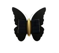 HomeVortex Farfalla solare lampada da parete IP65 per esterni per verso il basso impermeabile giardino sicurezza portico lampada 15 cm (bianco (6500 K)