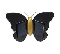 HomeVortex Farfalla solare lampada da parete IP65 per esterni per verso l'alto verso il basso impermeabile giardino sicurezza portico lampada 15 cm (luce calda (3000 K)