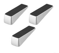 HomeVortex Fermaporta alto resistente in lega di zinco e silicone con base antiscivolo per pavimenti in legno, piastrelle, moquette o cemento, adatto per fessure da 8 a 35 mm (3 pezzi)