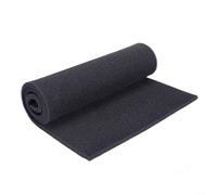 HomeVortex Foglio filtro dell'aria in schiuma di carbone attivo, 1 m, nero, tagliabile, spugna per cappa, condizionatore d'aria e purificatore per camper, rimozione degli odori di grasso