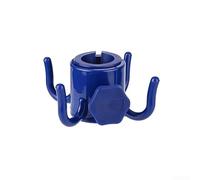 HomeVortex Gancio per ombrellone a 4 rebbi resistente con filo rotante per ombrellone da spiaggia Sand Anchor UK (uno blu uno)