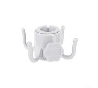 HomeVortex Gancio per ombrellone a 4 rebbi resistente con filo rotante per ombrellone da spiaggia Sand Anchor UK (uno bianco)