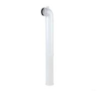 HomeVortex Gomito di scarico per WC a parete in HDPE, anti-intasamento, a risparmio idrico, per impianti idraulici, per montaggio bianco per ridurre blocchi e (560 mm)
