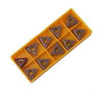 HomeVortex Inserti in carburo TCMT16T304 Triangolo Tornio Inserto per tornio Lavorazione dei metalli Lavorazione CNC Acciaio Inox Lavorazione Acciaio Inox Set da 10 Pezzi