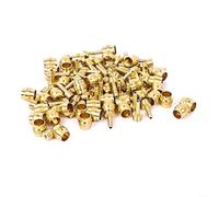 HomeVortex Kit di 50 inserti in rame per tubo freno a disco idraulico per BH59 e BH90, per Sram e per sistemi frenanti Magura, finitura dorata per tubi dell'olio di diametro esterno da 5 mm