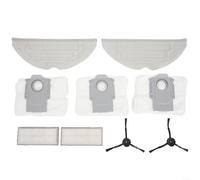 HomeVortex Kit di accessori per aspirapolvere Roborock S8/S8 Plus/S8 Pro Ultra con spazzola a rullo, spazzola laterale, panni per mocio e sacchetti per la polvere, facile sostituzione per la pulizia