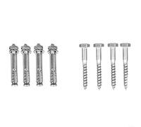 HomeVortex Kit di base per ombrellone da esterno, supporto in ferro con più stopper, per giardino, patio, ombrellone, telaio resistente alle intemperie, stabile, parasole attraverso tipo non passante