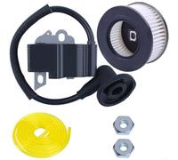HomeVortex Kit di manutenzione del filtro dell'aria del modulo di accensione della motosega per MS271 MS291 271C 291C con bobina di accensione pieghettata filtro aria tubo carburante dadi