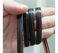HomeVortex Kit di riparazione in vimini sintetico, rotolo piatto da 8 mm, 30 m, per patio, divano, sedia, materiale di tessitura in plastica resistente ai raggi UV, colore legno (marrone caffè scuro)