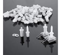 HomeVortex Kit di riparazione per persiane, 85 pezzi, colore bianco, con perni di ricambio, parti in metallo e plastica, per tende veneziane, feritoie per restauro della casa