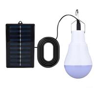 HomeVortex Lampada a LED a energia solare, con pannello, impermeabile, portatile, da appendere, per tenda da campeggio, giardino, passerella, 200 lm, illuminazione bianca, confezione da 2 (stile)