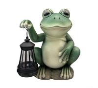 HomeVortex Lampada solare da giardino in resina, 22 cm, resistente alle | Si accende automaticamente al crepuscolo, si spegne all'alba, nessun cablaggio necessario, risparmio energetico
