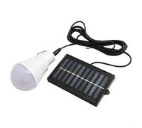 HomeVortex Lampadina LED solare da 15 W, con cavo da 3,5 m, lampada a sospensione ricaricabile da 1600 mAh, luce portatile impermeabile IP55, per campeggio, pesca, tenda e giardino all'aperto