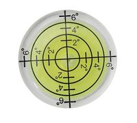 HomeVortex Livella a bolla circolare in acrilico, 32 mm, con liquido giallo-verde fluorescente e linee interne nere per un minimo errore di parallasse, precisione per spirito (2)