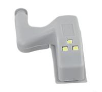 HomeVortex Luce a cerniera per armadio con sensore automatico, illuminazione a 3 LED più luminosa per armadio, cucina, per una facile installazione in ABS, luce calda o bianca (luce calda)