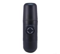 HomeVortex Macchina da caffè manuale portatile, macchina da caffè espresso compatta da viaggio per caffè macinato, leggera pressa a mano con manico pieghevole, ABS nero, 20 x 6 cm