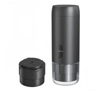 HomeVortex Macchina per caffè espresso portatile, macchina da caffè a pressione da 20 bar, ricaricabile, compatta, per campeggio, viaggi, ufficio, colore nero