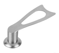 HomeVortex Manico per coperchio pentola a coda di rondine in acciaio inossidabile con supporto, manopola ergonomica per coperchio pentole, per fori da 0,5-1,2 cm, utensile da cucina resistente al
