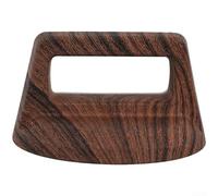 HomeVortex Manopola per coperchio resistente al calore, manico in legno con venature, con dado in acciaio inox, ricambio ergonomico, per pentole con diametro foro da 0,5 a 1,2 cm, quadrato in legno