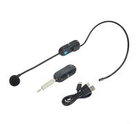 HomeVortex Microfono auricolare senza fili con trasmissione audio digitale da 50 m per istruttore di yoga con batteria ricaricabile 6-8 ore di orario di lavoro