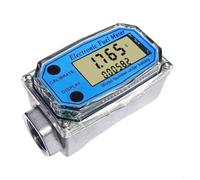 HomeVortex Misuratore di portata elettronico a turbina, ± 1% Digital Kerosene Water Flowmeter, con doppio display, acciaio inossidabile 304, per combustibile industriale (3/4")