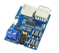 HomeVortex Modulo scheda decodificatore MP3, con scheda TF e supporto disco USB, lettore audio senza perdite, per progetti fai da te, alimentatore da 3,7-5,5 V, dimensioni compatte 8 x 8 x 3 cm