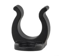 HomeVortex Morsetto di fissaggio per barra della barca, gancio in plastica ID 16 mm per ponte timone canoa, clip di archiviazione sicura per oscillare durante l'attracco o il rimorchio, nero