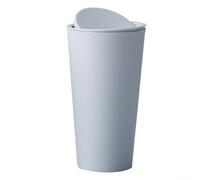HomeVortex Pattumiera per auto, con coperchio a pressione, a prova di perdite, antipolvere, in plastica PP, per portabicchieri, contenitore compatto per auto, ufficio, casa, scrivania, 8 x 16,5 cm
