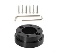 HomeVortex Piastra adattatore per volante in alluminio con PCD da 70 mm lavorato a CNC per simulazione da corsa Logitech G25/G27/G29/G920, compatibile con ruote da 13" e 14" (nero)