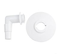 HomeVortex Piastra aspirante per skimmer per piscina con gomito a 90°, adattatore da 15 cm per Hayward per Swimline per Hydro Tools 8939 8940, ricambio in plastica per la pulizia della piscina fuori