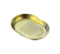 HomeVortex Piatto Condimenti per titanio Leggero Igienico Cucina Piatto(gold)
