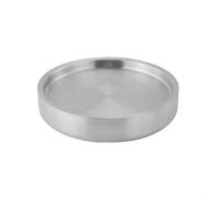 HomeVortex Piatto per ghiaccio per sashimi in acciaio inossidabile 304, vassoio da portata per frutti di mare ispessito isolato termicamente per salmone, sushi e pesce, disponibile in 22 cm, 24 cm, 28