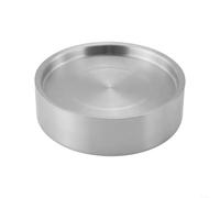 HomeVortex Piatto per ghiaccio per sashimi in acciaio inossidabile 304, vassoio da portata per frutti di mare ispessito isolato termicamente per salmone, sushi e pesce, disponibile in 22 cm, 24 cm, 28