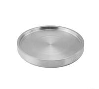 HomeVortex Piatto per ghiaccio per sashimi in acciaio inossidabile 304, vassoio da portata per frutti di mare ispessito isolato termicamente per salmone, sushi e pesce, disponibile in 22 cm, 24 cm, 28