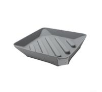 HomeVortex Piazza Silicone asciugatura Rack per il contatore della cucina (grigio)