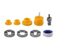 HomeVortex PPR, set di apri filettature interne per tubi dell'acqua, compatibile con tubi in plastica a 4 e 6 punti, kit di fustelle di 3 dimensioni (1/2", 3/4") per trapano elettrico, design con