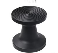 HomeVortex Pressa per caffè da 58 mm professionale con base ondulata piatta, manico in plastica nera, per forniture da caffè (53 mm)