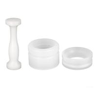 HomeVortex Pressino e distributore di caffè, strumento per espresso con impugnatura ergonomica, per capsule di piccole dimensioni, bianco, 8 x 8 x 3 cm