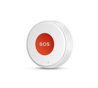 HomeVortex Pulsante di allarme SOS WiFi, interruttore antipanico per Alexa Home, impermeabile IPX4 sicurezza wireless con batteria ricaricabile, per una facile