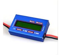 HomeVortex RC Watt Meter 0-60V 100A Analizzatore di Potenza, Per il Modello di Aereo Batteria Testing, Compatto Digitale Tensione Corrente Capacità con ABS Lega di Alluminio Caso,