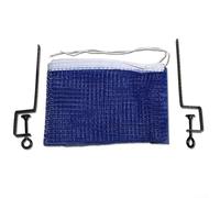 HomeVortex Rete da ping pong con set di supporto a morsetto, portatile per ping pong, rete di ricambio per interni, ufficio, casa, kit di rete in tessuto in lega, blu