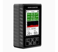 HomeVortex Rilevatore portatile di radiazioni nucleari Beta Gamma X-Ray Monitor con display LCD Tipo C Alimentato in tempo reale Gamma di rilevamento 0-99.99 Sv/h Nero