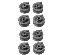 HomeVortex Rotoli di ricambio per cestello superiore della lavastoviglie, 611666, per Bosch, Siemens, Neff, Constructa, Indesit, modelli Junker, per cestello superiore della lavastoviglie (8 pezzi)