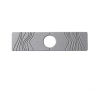 HomeVortex Rubinetto in terra di diatomea per tappetino paraspruzzi, 40 x 10 cm, assorbente, per cucina e bagno, ad asciugatura rapida, antiscivolo, protezione per piano di lavoro al buio (grigio 2)