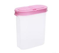 HomeVortex Scatola trasparente per condimenti, 11,7 cm, design facile da | Design a doppio coperchio, apertura laterale del filtro, facile controllo versamento, corpo trasparente