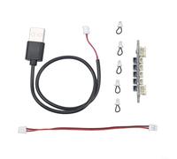 HomeVortex Scheda di distribuzione di alimentazione a quattro canali per Tuozhu IA005 modelli stampati in 3D con interfacce PH2.0 e SH1.0 Interruttore indipendente di controllo dello stato LED e