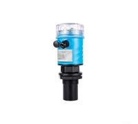 HomeVortex Sensore di livello 4-20mA DC24V, portata 0-5 m, trasmettitore di livello dell'acqua senza contatto con LCD, impermeabile IP68, per serbatoio per acque reflue (blu) (0-3 metri)